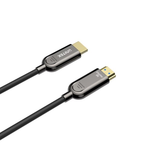 UNITEK KABEL OPTYCZNY HDMI 2.1 Active Optical Cable 8K / 4K 144Hz 10M UNITEK KABEL OPTYCZNY HDMI 2.1 Active Optical Cable 8K / 4K 144Hz 10M