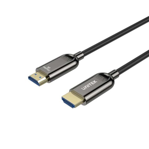 UNITEK KABEL OPTYCZNY HDMI 2.1 Active Optical Cable 8K / 4K 144Hz 10M UNITEK KABEL OPTYCZNY HDMI 2.1 Active Optical Cable 8K / 4K 144Hz 10M