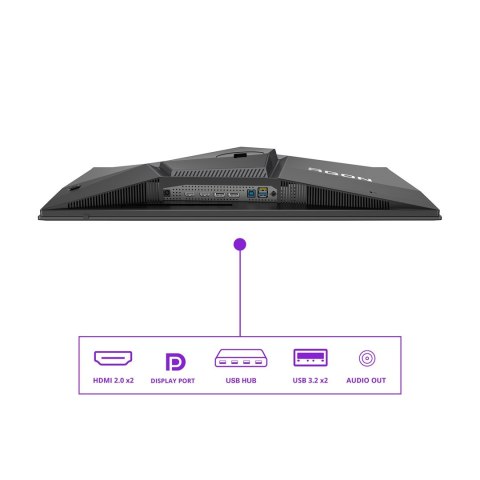 AOC AGON PRO AG276QZD2 monitor komputerowy 67,8 cm (26.7") 2560 x 1440 px Quad HD QD-OLED Szary AOC AGON PRO AG276QZD2 monitor komputerowy 67,8 cm (26.7") 2560 x 1440 px Quad HD QD-OLED Szary
