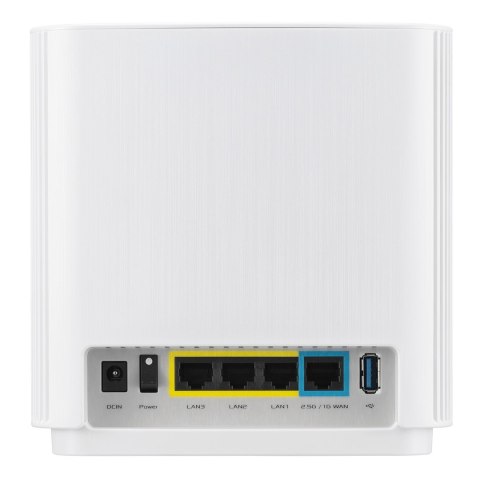 ASUS ZenWiFi AX (XT9) AX7800 2er Set Weiß Tri-band (2.4 GHz/5 GHz/5 GHz) Wi-Fi 6 (802.11ax) Biały 4 Wewnętrzne ASUS ZenWiFi AX (XT9) AX7800 2er Set Weiß Tri-band (2.4 GHz/5 GHz/5 GHz) Wi-Fi 6 (802.11ax) Biały 4 Wewnętrzne