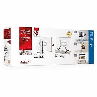 Barkan Mounting Systems E850 półka na sprzęt audio wideo Czarny Barkan Mounting Systems E850 półka na sprzęt audio wideo Czarny