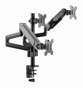 Gembird MA-DA3-01 Regulowane biurkowe ramię na 3 monitory, 17"-27", do 7 kg