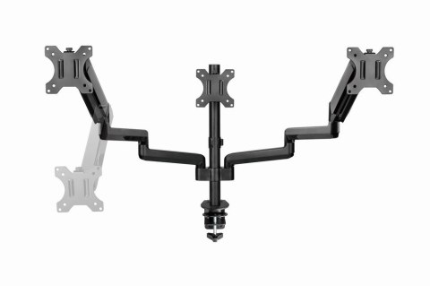 Gembird MA-DA3-01 Regulowane biurkowe ramię na 3 monitory, 17"-27", do 7 kg Gembird MA-DA3-01 Regulowane biurkowe ramię na 3 monitory, 17"-27", do 7 kg