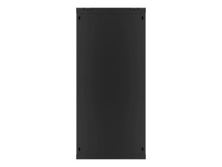 Szafa jednosekcyjna Lanberg WF01-6427-10B (27U; 1300mm / 600mm / 450 mm; wisząca; Szklane; 19''; kolor czarny)