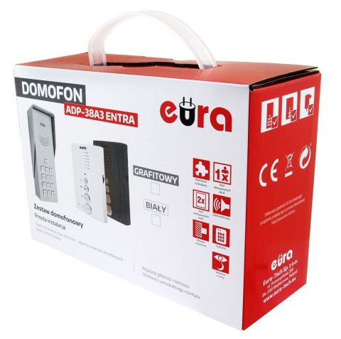 Domofon EURA ADP-38A3 ENTRA grafit Domofon EURA ADP-38A3 ENTRA grafit