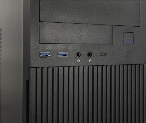Inter-Tech IT-6521 Straight Micro Tower Czarny Inter-Tech IT-6521 Straight Micro Tower Czarny