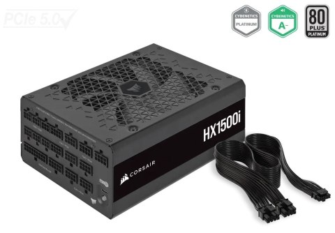 Zasilacz ATX Corsair HX1500i 1500W 80 Plus Platinum 24-pin ATX ATX Black Zasilacz ATX Corsair HX1500i 1500W 80 Plus Platinum 24-pin ATX ATX Black