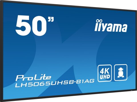 Iiyama ProLite LH5065UHSB-B1AG - Przekątna 50" - Płaski ekran - 125.7 cm Iiyama ProLite LH5065UHSB-B1AG - Przekątna 50" - Płaski ekran - 125.7 cm