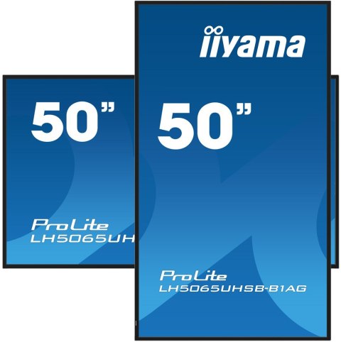 Iiyama ProLite LH5065UHSB-B1AG - Przekątna 50" - Płaski ekran - 125.7 cm Iiyama ProLite LH5065UHSB-B1AG - Przekątna 50" - Płaski ekran - 125.7 cm