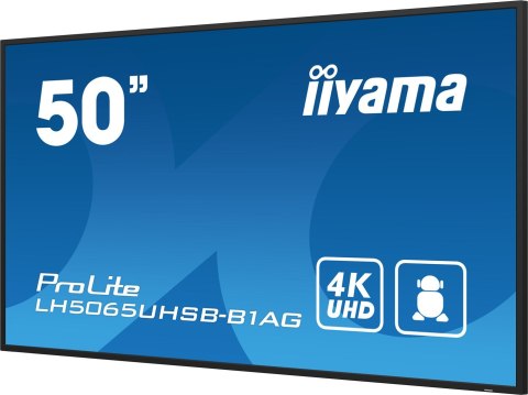 Iiyama ProLite LH5065UHSB-B1AG - Przekątna 50" - Płaski ekran - 125.7 cm Iiyama ProLite LH5065UHSB-B1AG - Przekątna 50" - Płaski ekran - 125.7 cm