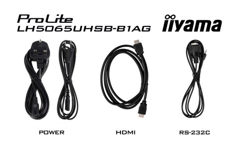 Iiyama ProLite LH5065UHSB-B1AG - Przekątna 50" - Płaski ekran - 125.7 cm Iiyama ProLite LH5065UHSB-B1AG - Przekątna 50" - Płaski ekran - 125.7 cm