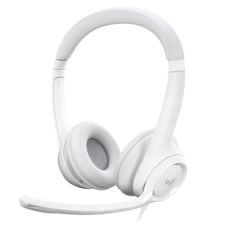 Logitech H390 Zestaw słuchawkowy Przewodowa Opaska na głowę Biuro/centrum telefoniczne USB Typu-A Biały Logitech H390 Zestaw słuchawkowy Przewodowa Opaska na głowę Biuro/centrum telefoniczne USB Typu-A Biały