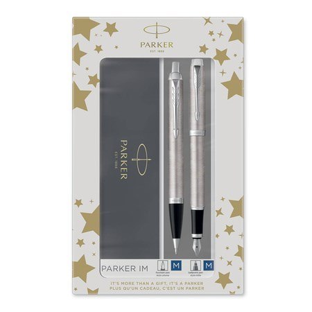 Parker 2183058 zestaw piór Srebrny 2 szt.