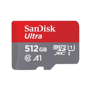 SanDisk Ultra microSD 512GB + SD-adapt.