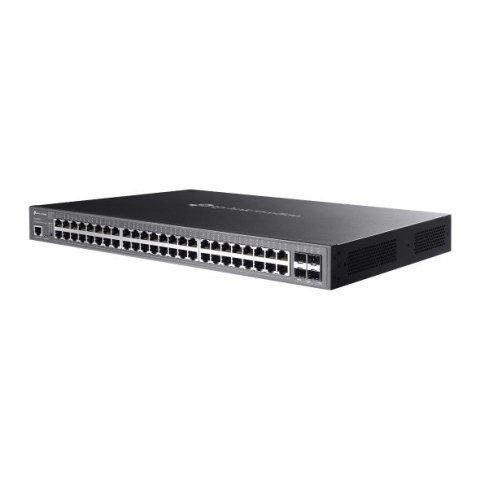 TP-Link Omada SG3452XMPP łącza sieciowe Zarządzany L2+ Gigabit Ethernet (10/100/1000) Obsługa PoE 1U Czarny TP-Link Omada SG3452XMPP łącza sieciowe Zarządzany L2+ Gigabit Ethernet (10/100/1000) Obsługa PoE 1U Czarny