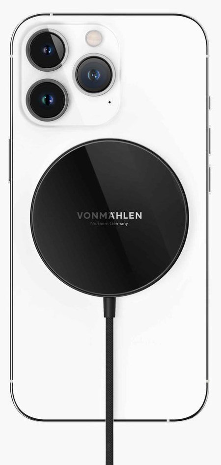 Vonmählen Aura Mini magnetisches WL Charging Pad schwarz Smartfon Srebrny, Biały USB Wewnętrzna Vonmählen Aura Mini magnetisches WL Charging Pad schwarz Smartfon Srebrny, Biały USB Wewnętrzna