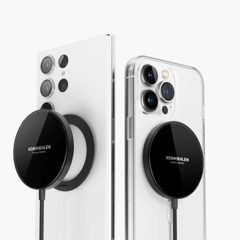 Vonmählen Aura Mini magnetisches WL Charging Pad schwarz Smartfon Srebrny, Biały USB Wewnętrzna Vonmählen Aura Mini magnetisches WL Charging Pad schwarz Smartfon Srebrny, Biały USB Wewnętrzna