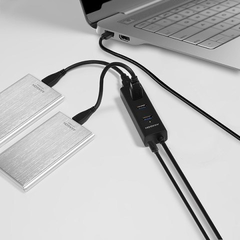 Axagon HUE-S2BP huby i koncentratory USB 3.2 Gen 1 (3.1 Gen 1) Type-A 5000 Mbit/s Czarny Axagon HUE-S2BP huby i koncentratory USB 3.2 Gen 1 (3.1 Gen 1) Type-A 5000 Mbit/s Czarny