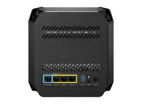 ASUS ROG Rapture GT6 AX10000 AiMesh 1 Pack Tri-band (2.4 GHz/5 GHz/5 GHz) Wi-Fi 6 (802.11ax) Czarny 4 Wewnętrzne ASUS ROG Rapture GT6 AX10000 AiMesh 1 Pack Tri-band (2.4 GHz/5 GHz/5 GHz) Wi-Fi 6 (802.11ax) Czarny 4 Wewnętrzne