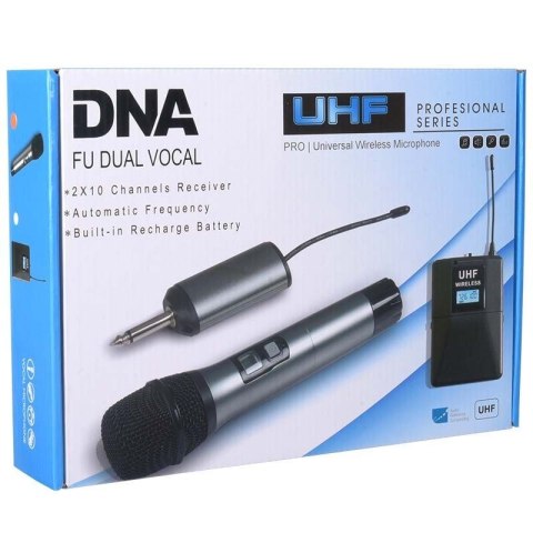 DNA FU DUAL VOCAL - Wokalowe mikrofony bezprzewodowe DNA FU DUAL VOCAL - Wokalowe mikrofony bezprzewodowe
