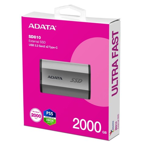 ADATA SD810 2 TB Czarny, Srebrny ADATA SD810 2 TB Czarny, Srebrny