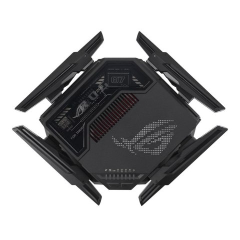ASUS ROG Rapture GT-BE98 router bezprzewodowy 10 Gigabit Ethernet Quad-band (2.4 GHz / 5 GHz-1 / 5 GHz-2 / 6 GHz) Czarny ASUS ROG Rapture GT-BE98 router bezprzewodowy 10 Gigabit Ethernet Quad-band (2.4 GHz / 5 GHz-1 / 5 GHz-2 / 6 GHz) Czarny
