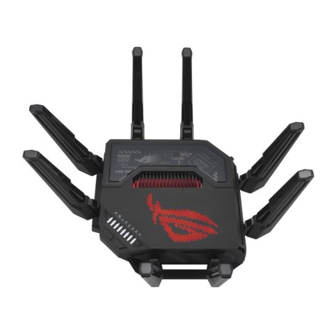 ASUS ROG Rapture GT-BE98 router bezprzewodowy 10 Gigabit Ethernet Quad-band (2.4 GHz / 5 GHz-1 / 5 GHz-2 / 6 GHz) Czarny ASUS ROG Rapture GT-BE98 router bezprzewodowy 10 Gigabit Ethernet Quad-band (2.4 GHz / 5 GHz-1 / 5 GHz-2 / 6 GHz) Czarny