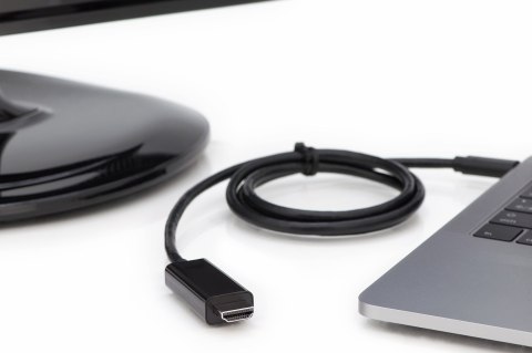 Kabel USB C/HDMI M/M czarny 5m USB 3.1 SuperSpeed+ 4K 60Hz Kabel USB C/HDMI M/M czarny 5m USB 3.1 SuperSpeed+ 4K 60Hz