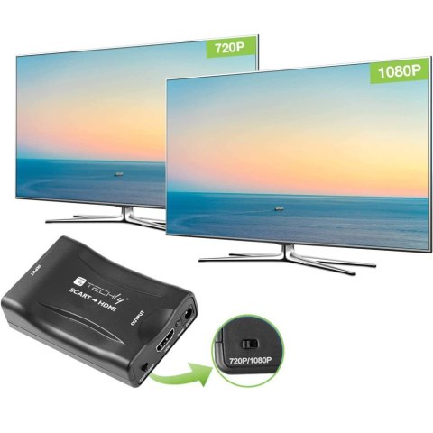 Konwerter AV Euro SCART do HDMI 720p/1080p Techly Konwerter AV Euro SCART do HDMI 720p/1080p Techly