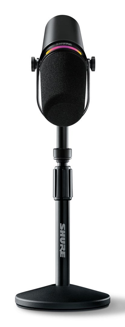 Shure MV7+-K-BNDL - mikrofon lektorski/wokalny ze złączem XLR/USB-C, czarny + statyw biurkowy GATOR Shure MV7+-K-BNDL - mikrofon lektorski/wokalny ze złączem XLR/USB-C, czarny + statyw biurkowy GATOR
