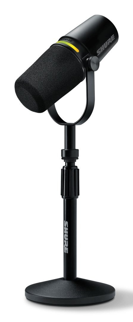 Shure MV7+-K-BNDL - mikrofon lektorski/wokalny ze złączem XLR/USB-C, czarny + statyw biurkowy GATOR Shure MV7+-K-BNDL - mikrofon lektorski/wokalny ze złączem XLR/USB-C, czarny + statyw biurkowy GATOR