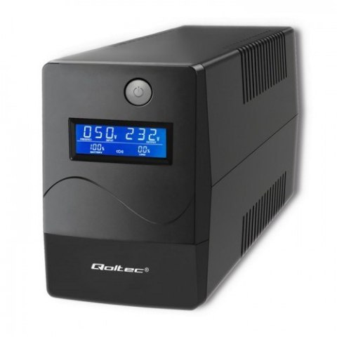 QOLTEC ZASILACZ AWARYJNY UPS 650VA | 360W | LCD | USB | RJ45 QOLTEC ZASILACZ AWARYJNY UPS 650VA | 360W | LCD | USB | RJ45
