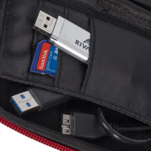 Rivacase 9101 (PU) Etui kieszeniowe Kopolimer Etylenu z Octanem Winylu (EVA) Czerwony