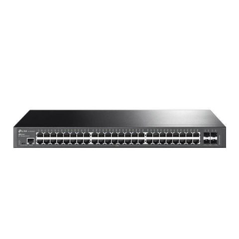 TP-Link Omada SG3452X łącza sieciowe Zarządzany L2+ Gigabit Ethernet (10/100/1000) 1U Czarny TP-Link Omada SG3452X łącza sieciowe Zarządzany L2+ Gigabit Ethernet (10/100/1000) 1U Czarny