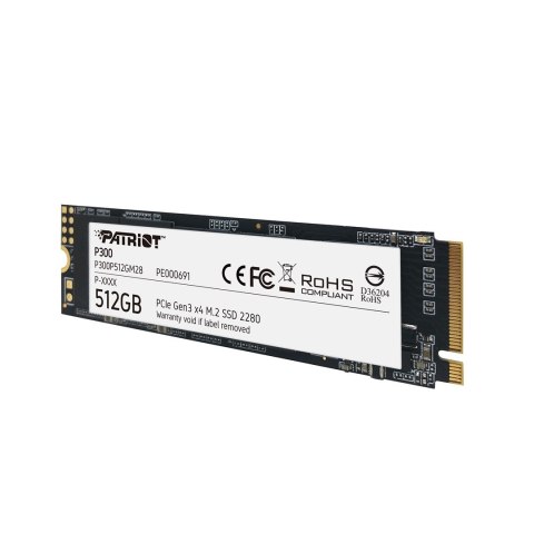 SSD PATRIOT P300 M.2 PCI-EX4 NVME 512GB SSD PATRIOT P300 M.2 PCI-EX4 NVME 512GB