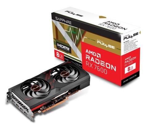 Karta Graficzna SAPPHIRE PULSE AMD Radeon RX 7600 GAMING OC 8G Karta Graficzna SAPPHIRE PULSE AMD Radeon RX 7600 GAMING OC 8G