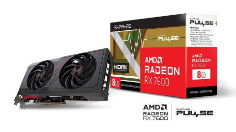 Karta Graficzna SAPPHIRE PULSE AMD Radeon RX 7600 GAMING OC 8G Karta Graficzna SAPPHIRE PULSE AMD Radeon RX 7600 GAMING OC 8G
