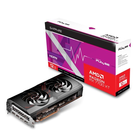 Karta graficzna SAPPHIRE Radeon RX 7700 XT PULSE GAMING OC 12GB GDDR6 DUAL Karta graficzna SAPPHIRE Radeon RX 7700 XT PULSE GAMING OC 12GB GDDR6 DUAL