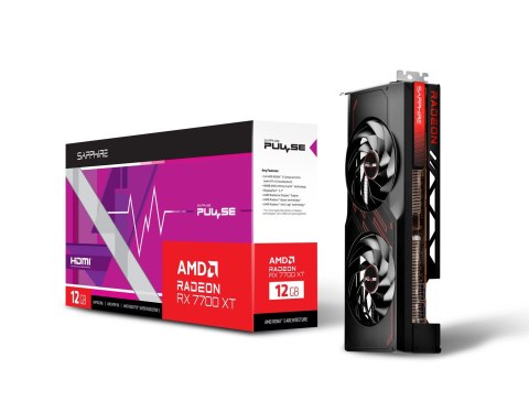 Karta graficzna SAPPHIRE Radeon RX 7700 XT PULSE GAMING OC 12GB GDDR6 DUAL Karta graficzna SAPPHIRE Radeon RX 7700 XT PULSE GAMING OC 12GB GDDR6 DUAL