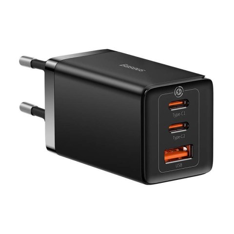 Ładowarka sieciowa Baseus GaN 5 Pro Fast Charger CCGP120201 65W 1x USB-A 2x USB-C PD 3.0 QC 4.0 + kabel USB-C Ładowarka sieciowa Baseus GaN 5 Pro Fast Charger CCGP120201 65W 1x USB-A 2x USB-C PD 3.0 QC 4.0 + kabel USB-C