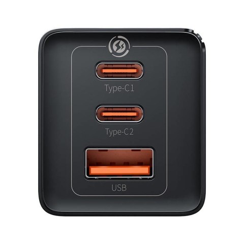 Ładowarka sieciowa Baseus GaN 5 Pro Fast Charger CCGP120201 65W 1x USB-A 2x USB-C PD 3.0 QC 4.0 + kabel USB-C Ładowarka sieciowa Baseus GaN 5 Pro Fast Charger CCGP120201 65W 1x USB-A 2x USB-C PD 3.0 QC 4.0 + kabel USB-C