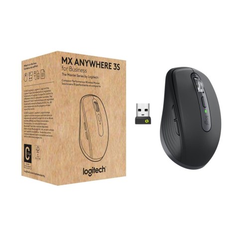 Logitech MX Anywhere 3S for Business myszka Biuro Po prawej stronie RF Wireless + Bluetooth Laser 8000 DPI Logitech MX Anywhere 3S for Business myszka Biuro Po prawej stronie RF Wireless + Bluetooth Laser 8000 DPI