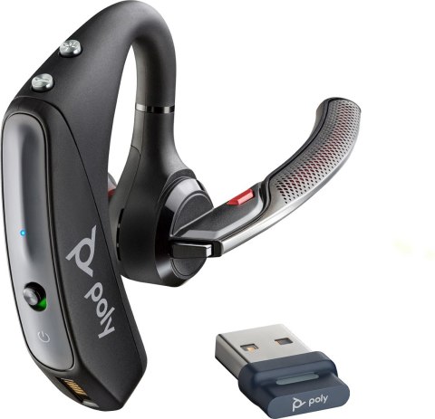 POLY Zestaw słuchawkowy Voyager 5200 UC USB-A + adapter BT600 TAA POLY Zestaw słuchawkowy Voyager 5200 UC USB-A + adapter BT600 TAA