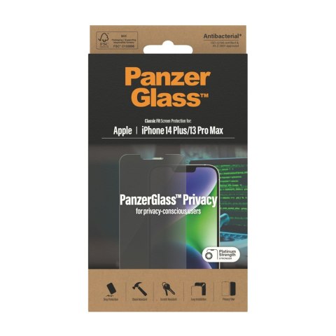 PanzerGlass Classic Fit Privacy Apple i Przezroczysta ochrona ekranu 1 szt. PanzerGlass Classic Fit Privacy Apple i Przezroczysta ochrona ekranu 1 szt.