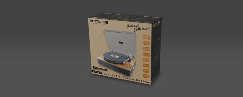 System stereo z gramofonem Muse Turntable Stereo System MT-106BT USB port, AUX in