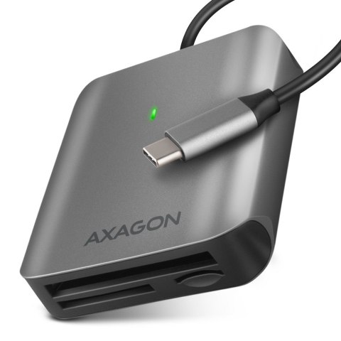 Axagon CRE-S3C czytnik kart USB 3.2 Gen 1 (3.1 Gen 1) Type-C Szary