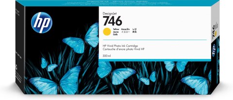 HP Wkład z atramentem żółtym DesignJet 746 o pojemności 300 ml HP Wkład z atramentem żółtym DesignJet 746 o pojemności 300 ml