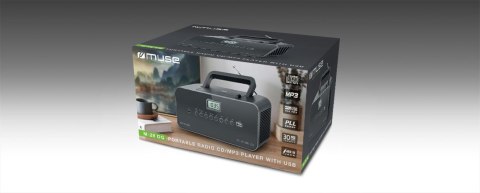 Przenośny odtwarzacz CD Muse M-28 DG Czarny Przenośny odtwarzacz CD Muse M-28 DG Czarny