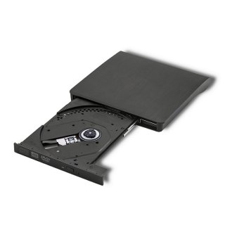 Qoltec 51857 Nagrywarka DVD-RW zewnętrzna |USB 3.0 | Czarna