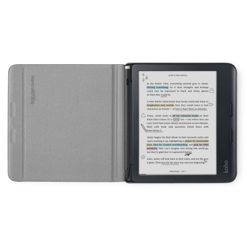 Etui Kobo Libra Colour Notebook SleepCover Case Black Etui Kobo Libra Colour Notebook SleepCover Case Black